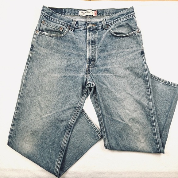 Vintage Levi’s 550 Light Wash Faded Relaxed Tapered Loose “Mom” Jeans Size 34/30 - Picture 6 of 15